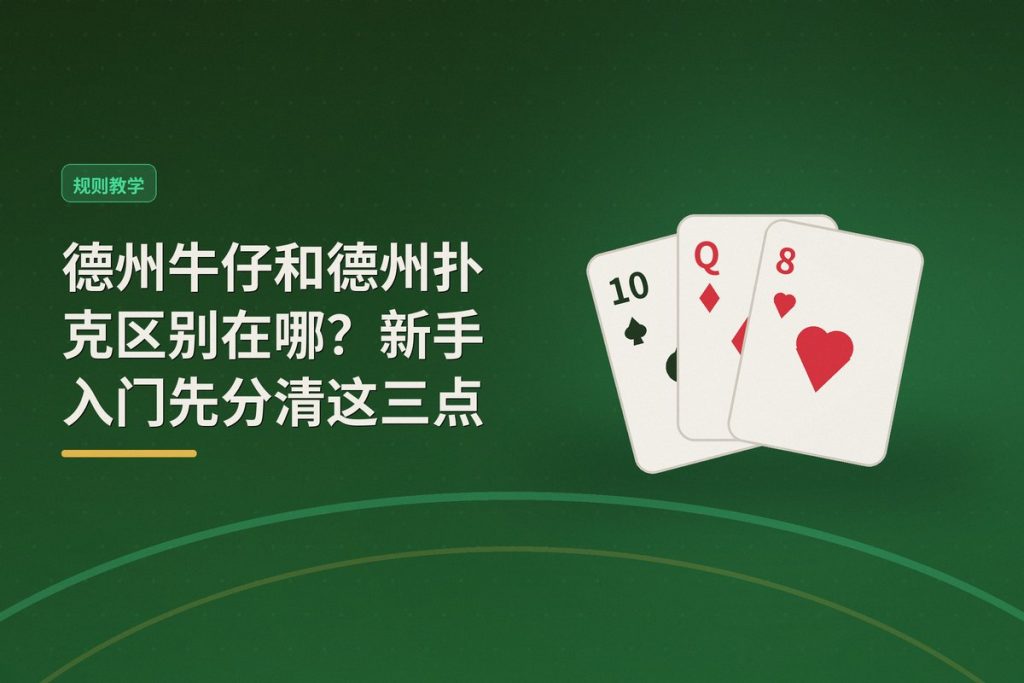 德州牛仔和德州扑克区别在哪？新手入门先分清这三点