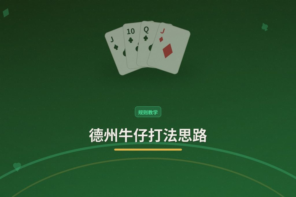 德州牛仔打法思路：从新手到进阶的三大核心策略
