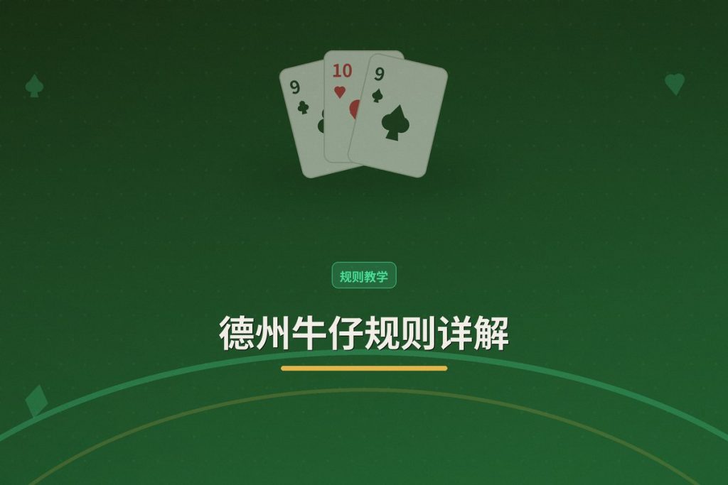 德州牛仔规则详解：从入门到实战，搞懂这几点就能上手