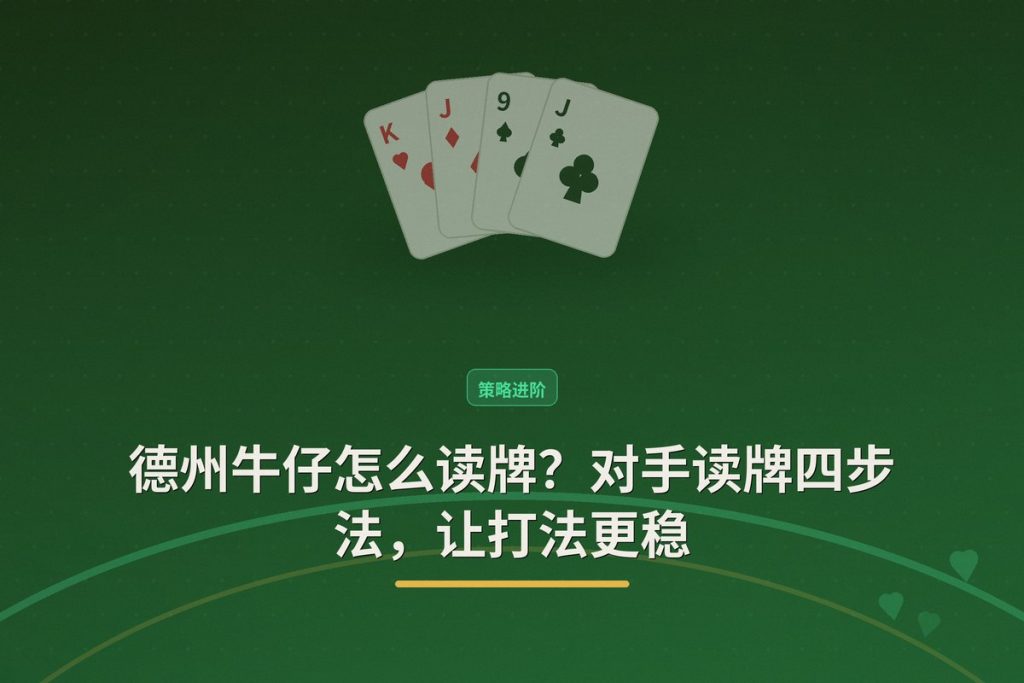 德州牛仔怎么读牌？对手读牌四步法，让打法更稳