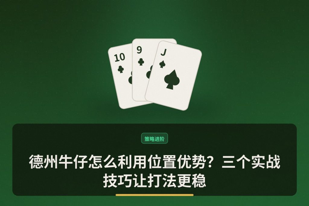德州牛仔怎么利用位置优势？三个实战技巧让打法更稳